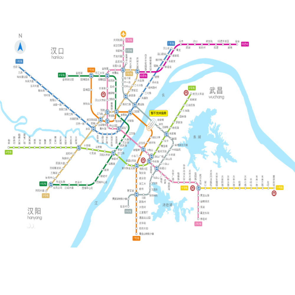 武汉地铁线路图