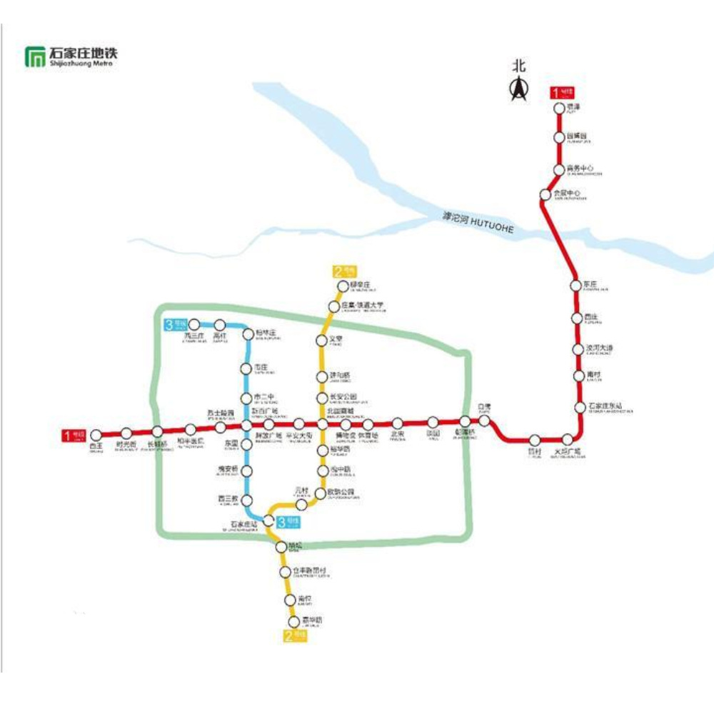 石家庄地铁线路图