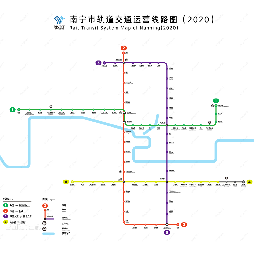 南宁地铁线路图